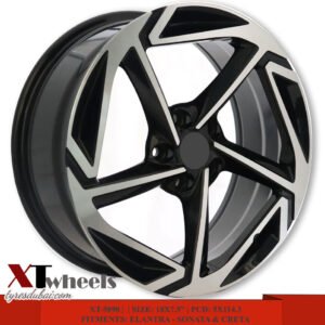 18" matte black Alloy Wheels for Hyundai Elantra, Sonata and Creta