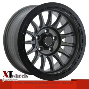 17" matte black alloy wheels for Land Cruiser, Tundra, Wrangler, Tacoma and Nissan VETC Y61