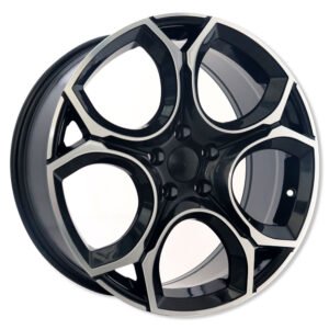 19 inch machined black alloy wheels for VW Golf cars