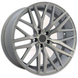 20" Machined Silver and Matte Black Alloy Wheels for Ford Mustang and Dodge Charger and Challenger Sport Cars