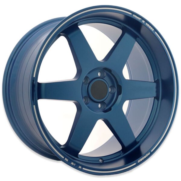 20" matte blue alloy wheels for Ford Mustang, Nissan GTR, Nissan 350Z, Dodge Charger and Challenger Sport Cars