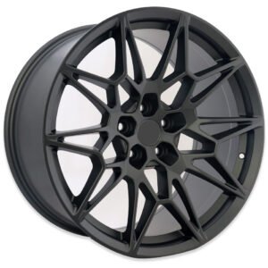 20" black alloy wheels for Ford Mustang, Dodge Challenger, Charger, Nissan GTR or Nissan Z350 Sport Cars.