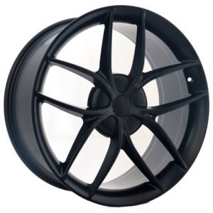 20" matte black alloy wheels for Tesla cars