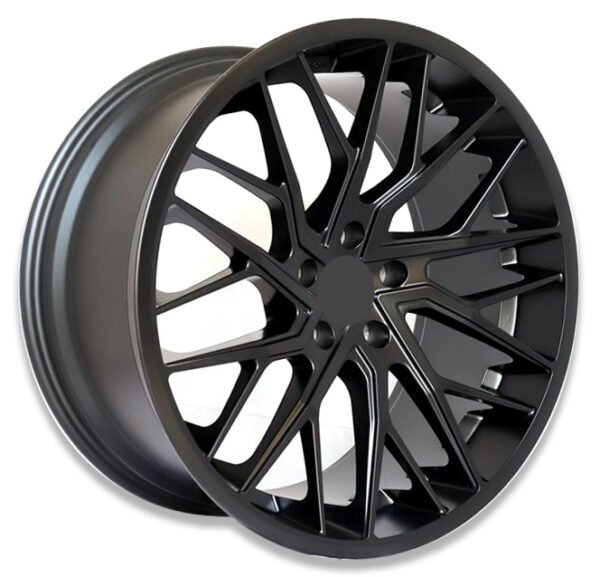 20" matte black alloy wheels for Ford Mustang, Nissan GTR, Dodge Challenger and Charger