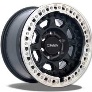 TITANIA XTREME beadlock matte black 6x139 alloy wheels