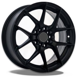 16" Matte black alloy wheels for Toyota Yaris, Suzuki Swift, Hyundai Accent, Kia Rio, Mazda Mx-5, Mitsubishi Mirage, Nissan Versa, Toyota Prius, Yaris, and more.