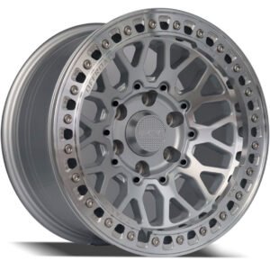 17 Inch machined silver color TITANIA ULTRA Beadlock Alloy Wheels for Toyota FJ Cruiser, Prado, RAM...