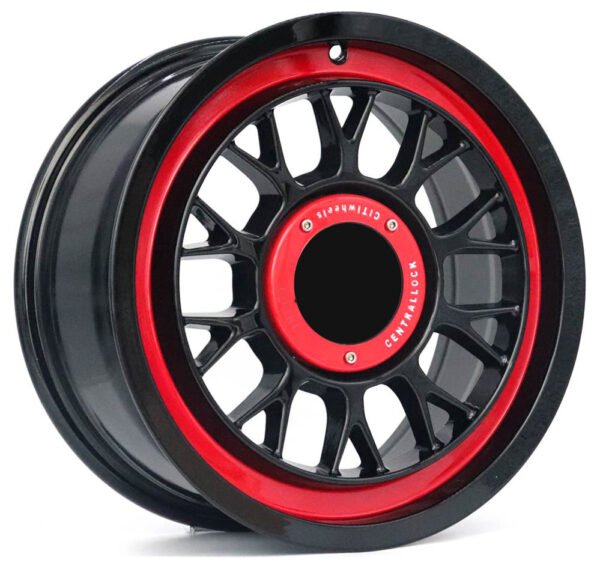 15 Inch matte black with red line alloy wheels for Corolla, Nissan Altima, Sentra, Honda Civic, Hyundai Sonata, Elantra