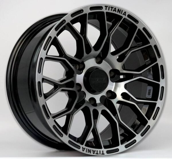 17" machined face black "Titania VRX" alloy wheels for Nissan Platinum, Escalade, Sierra, Tahoe and Silverado