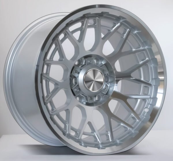 17 in machined silver alloy wheels for Tacoma, Hilux, Nissan VTC Y61 and FJ Cruiser