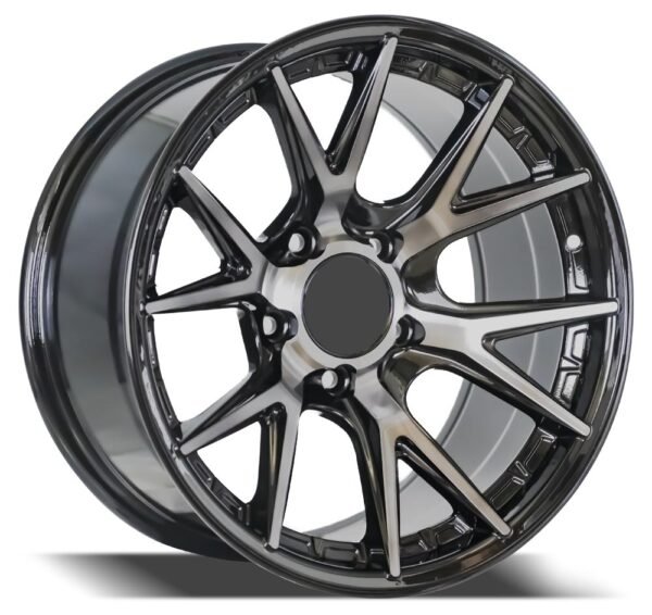 Wrangler, Cherokee, Durango & Gladiator 17" machined black alloy wheels