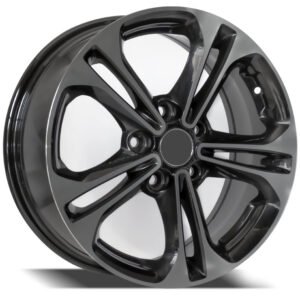 16-inch machined black alloy wheels for Kia Optima, Cerato, Sorento, Hyundai Elantra, or Creta Sedan