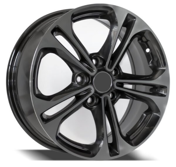 16-inch machined black alloy wheels for Kia Optima, Cerato, Sorento, Hyundai Elantra, or Creta Sedan