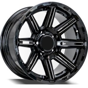 17 inch black milling alloy wheels for Jeep and other 4x4 and SUV cars