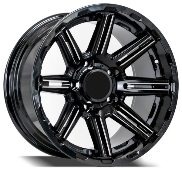 17 inch black milling alloy wheels for Jeep and other 4x4 and SUV cars