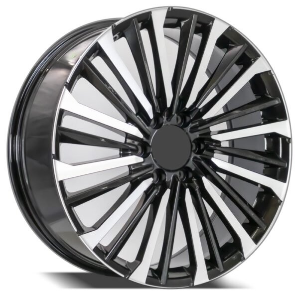 Nissan Platinum's 22 inch machined black or machined dark matte gray wheels