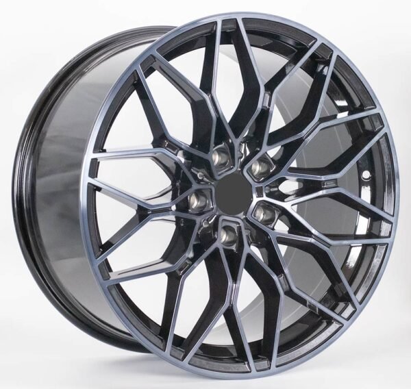 19" machined face black coated alloy wheels for old BMW series