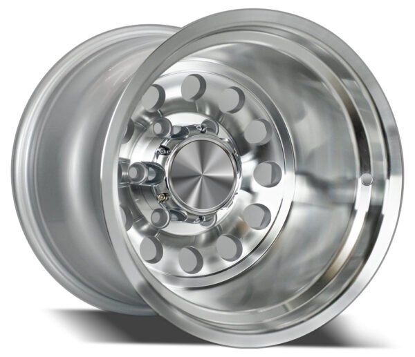 15" machined silver finish alloy wheels for all cars with 6-lug wheels
