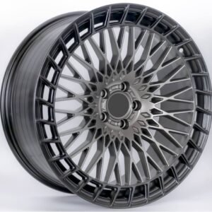 22 inch matte gray with black lip Jetour T2 and Land Rover alloy wheels