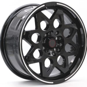 Toyota Corolla, Camry, Nissan Altima and Sentra 15" black milling ally wheels