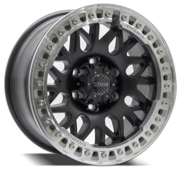 TITANIA BYD BEADLOCK 17 INCH MACHINED SILVER WHEELS FOR VTC, PAJERO, FJ, PRADO CARS... - Image 3