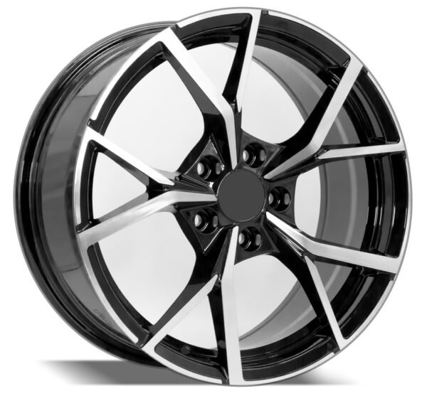 VW Golf' 17" machined face black alloy wheels