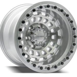 Nissan VTC and Mitsubishi Pajero 16" Titania machined silver wheels