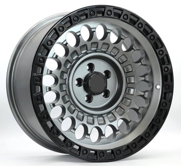 18" matte gray with matte black lip Jetour alloy wheels
