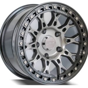17" Matte gray Titania original Beadlock wheels for Old Land Cruiser and Toyota Tundra