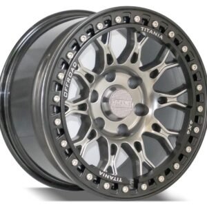 17" Sliver color Titania VRX Beadlock wheels for new Toyota Land Cruiser