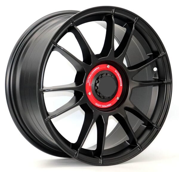 17" matte black with red center cap alloy wheels for Toyota Corolla, Camry, Nissan Sentra and Altima